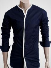 CLEARANCE SALE OF BLUE DESIGNER SHIRT WITH WHITE T